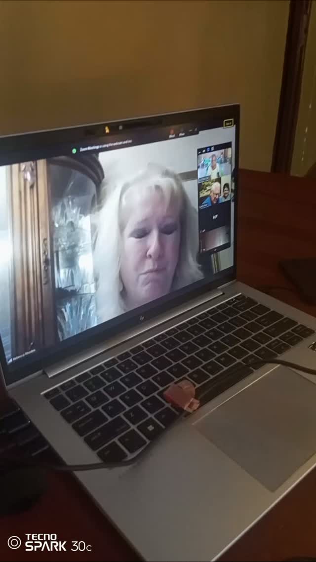 A beautiful smile filled with joy! Seeing her sponsors on Zoom brought so much happiness…